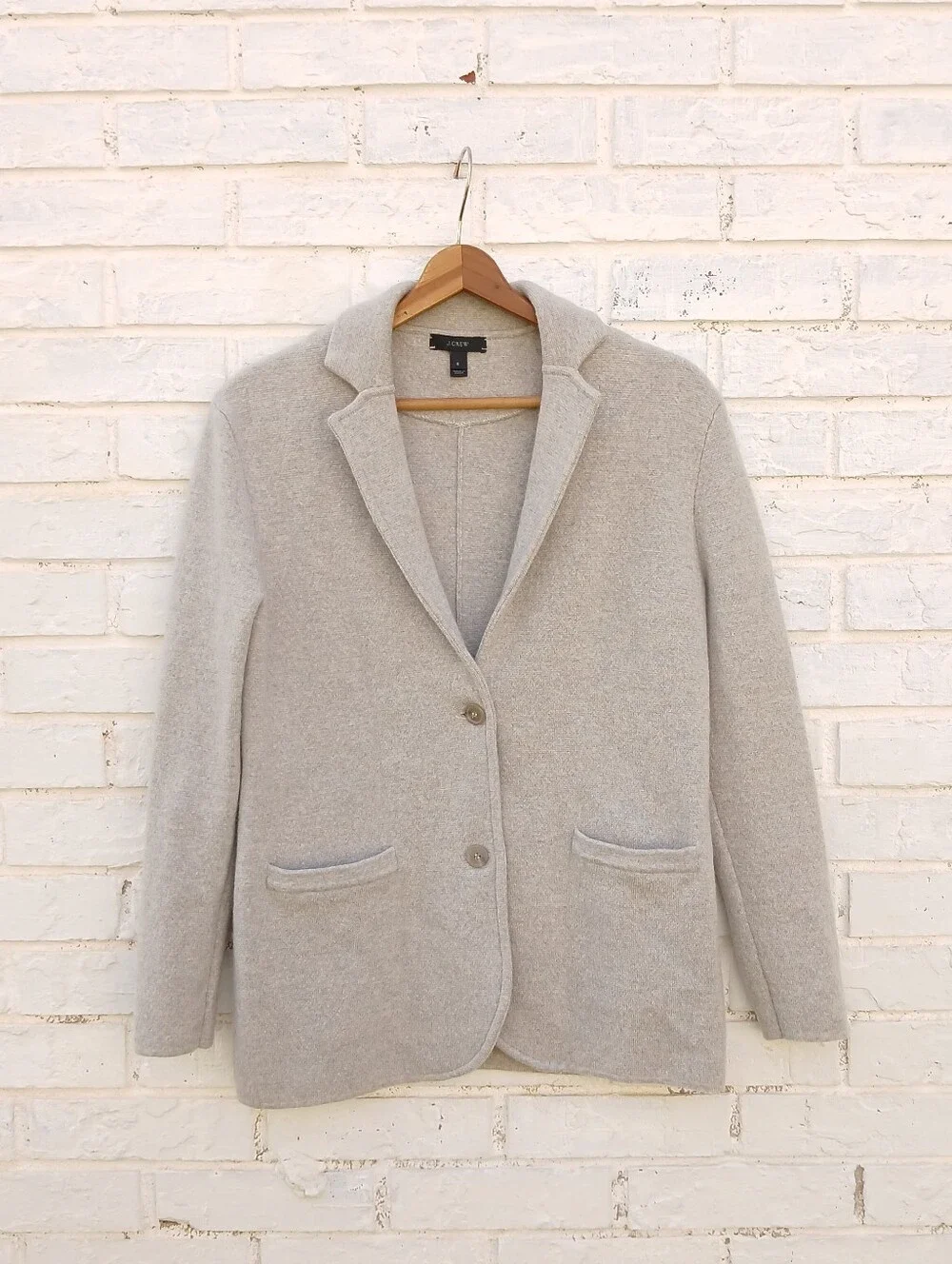 J. Crew Merino Sweater Blazer Gray Small